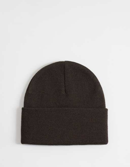 Carhartt WIP bonnet Chase marron chocolat foncé, 2 de 3