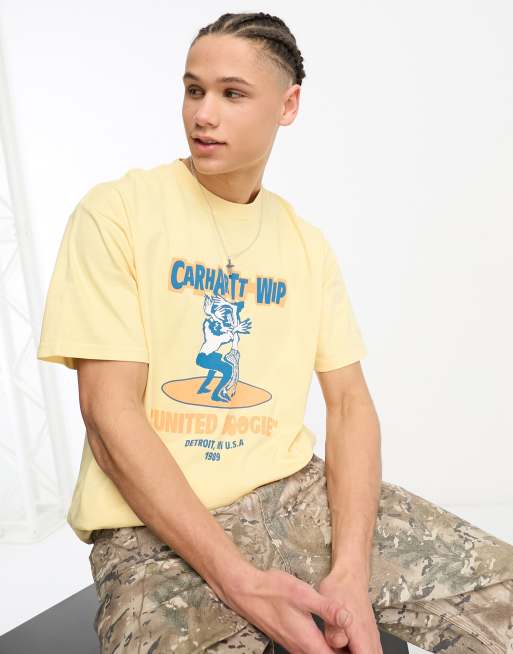 Yellow Carhartt WIP Short Sleeve Boogie T-Shirt