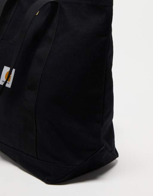 Carhartt WIP - Borsa shopping unisex nera in tela, 4 di 4