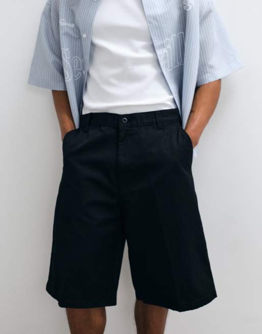Carhartt WIP Brader loose fit shorts in black, 4 of 5