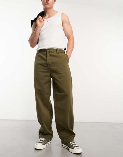 Carhartt WIP bradford regular straight chinos in green - view 1