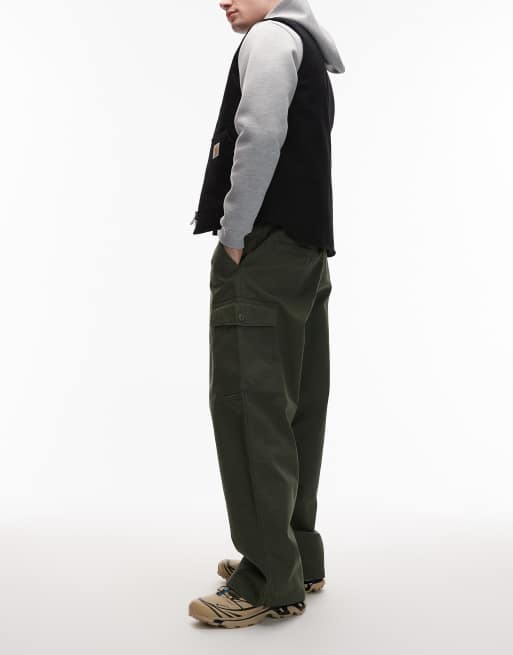 Carhartt WIP - Brady - Cargobroek met rechte pasvorm in groen, 3 van 5