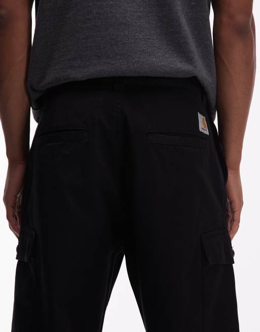 Carhartt WIP – Brady – Czarne spodnie bojówki o prostym kroju, 5 z 5