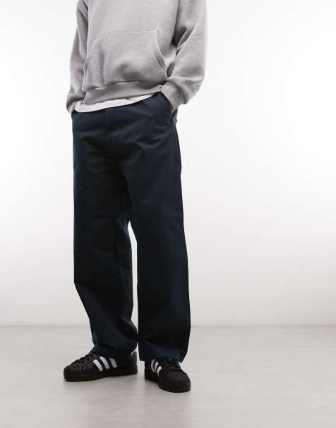 Carhartt WIP brady loose fit trousers in dark blue