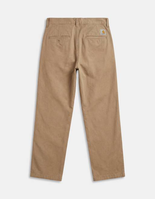 Carhartt WIP brady pants in beige, 7 of 9