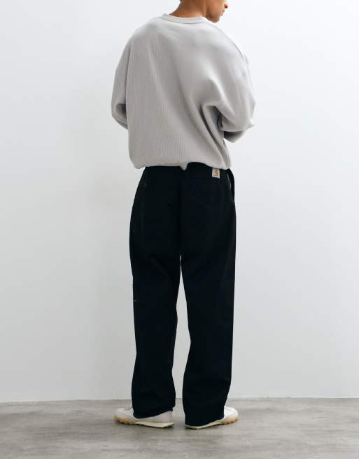 Carhartt WIP Brady relaxed fit pants in black, 2 of 5