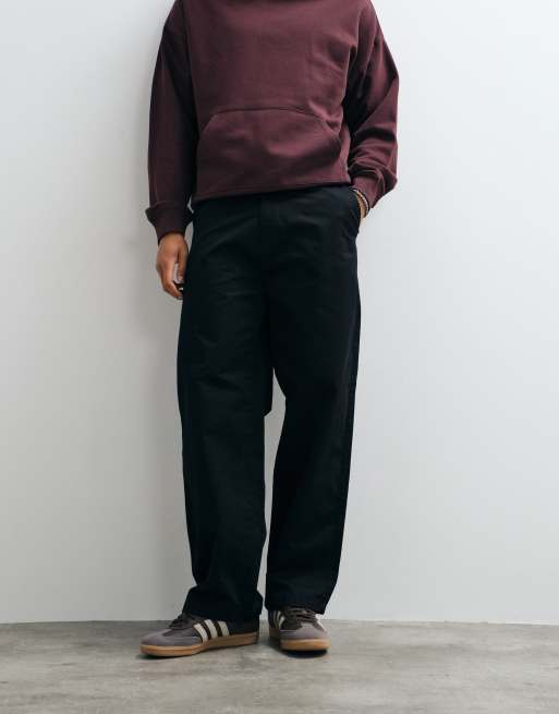 Carhartt WIP Brady relaxed straight fit pants in black, 4 of 5