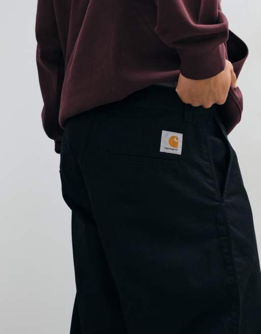 Carhartt WIP Brady relaxed straight fit pants in black, 5 of 5