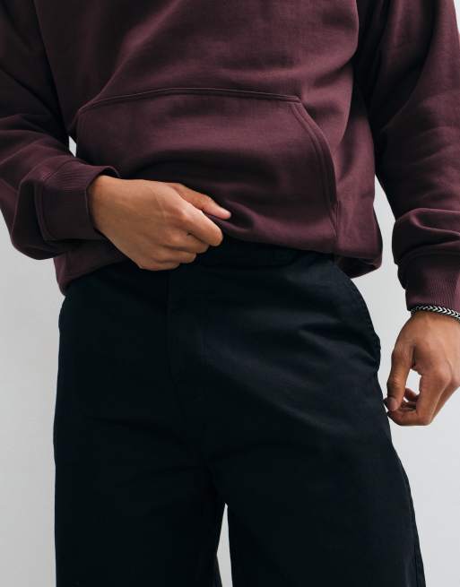 Carhartt WIP Brady relaxed straight fit trousers in black, 3 of 5