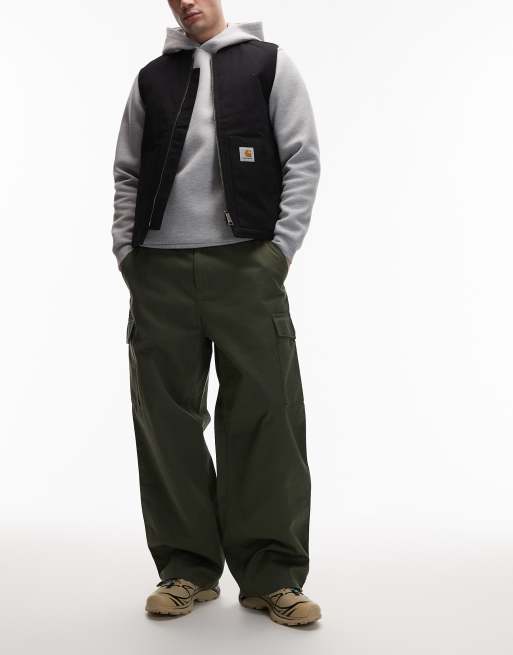 Carhartt WIP brady straight fit cargo pants in green, 2 of 5