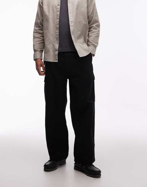Carhartt WIP brady straight fit cargo trousers in black