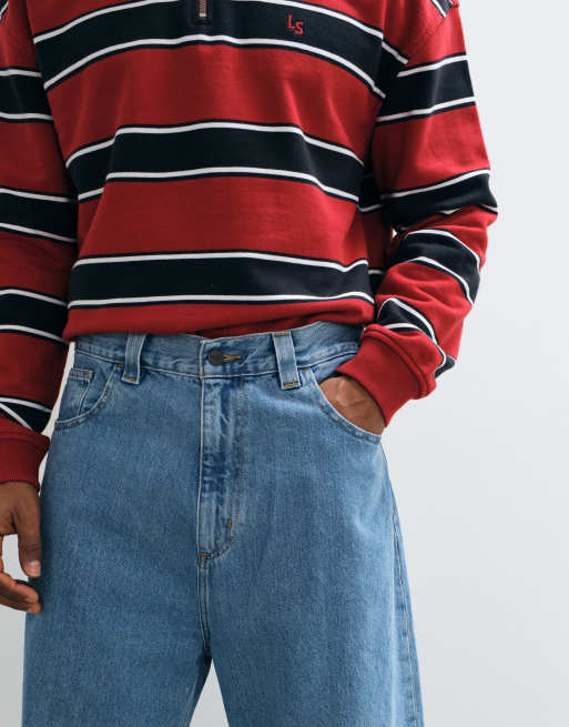 Carhartt WIP Brandon baggy denim jeans in stone bleached blue, 3 of 7