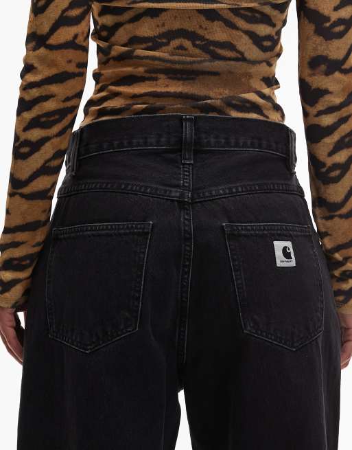 Carhartt WIP Brandon Baggy-Jeans mit lockerem, geradem Schnitt in Schwarz, 4 von 5