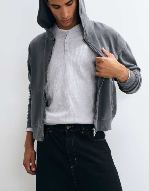 Carhartt WIP Brandon baggy loose straight fit denim jeans in black with constrast stitching, 4 of 5