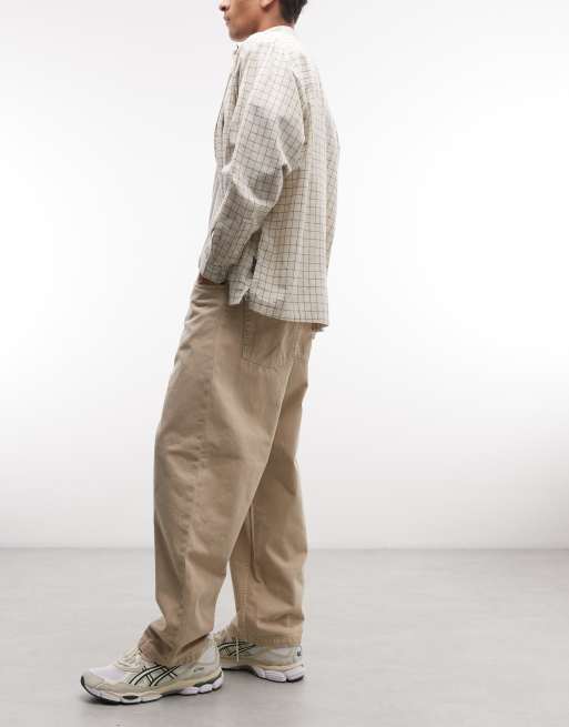Carhartt WIP Brandon baggy løse jeans med lige pasform i råhvid, 2 af 5
