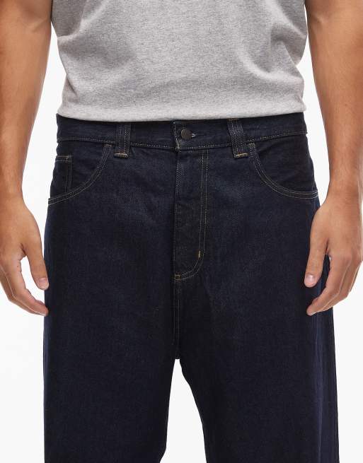 Carhartt WIP Brandon baggy Straight-Fit-Jeans aus Denim in dunkler Rinse-Waschung, 4 von 5