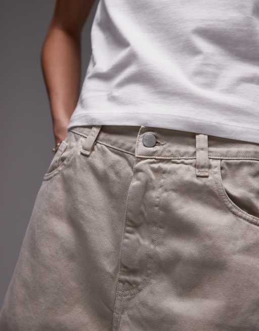 Carhartt WIP - Brandon - Beige denimshorts i løs pasform, 5 af 5