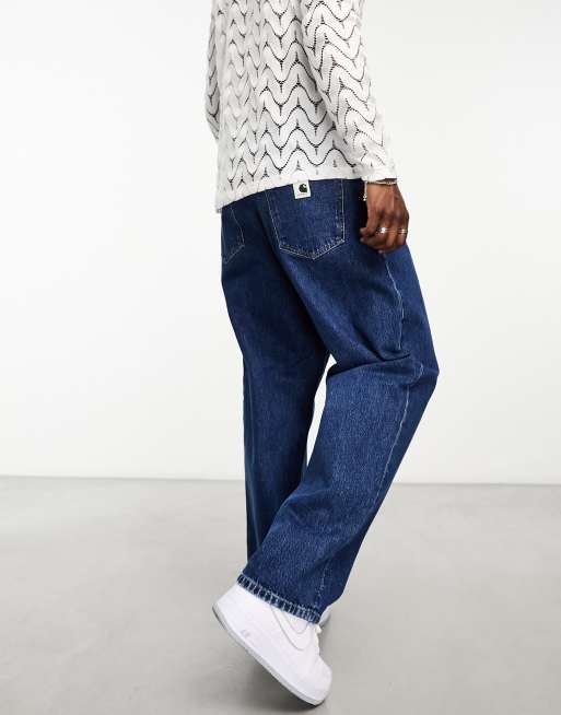 Carhartt WIP – Brandon – Blå jeans i ledig modell