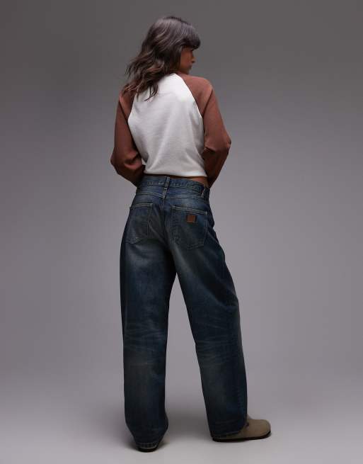 Carhartt WIP - Brandon - Blå jeans i løstsiddende pasform, 2 af 5