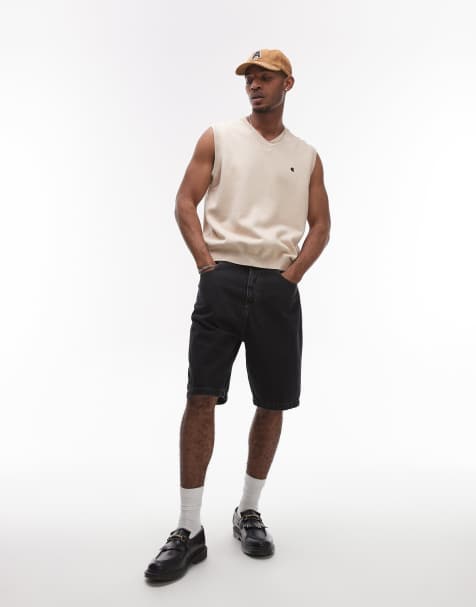 Carhartt WIP Brandon denim jorts in washed black - view 1