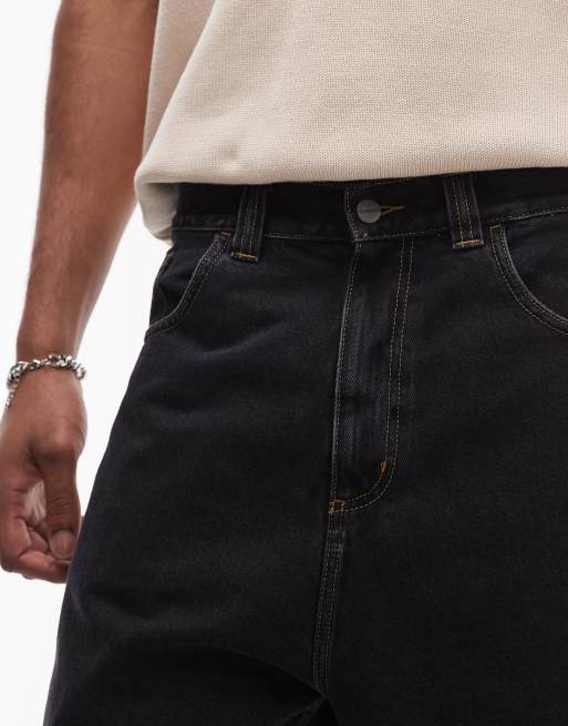 Carhartt WIP brandon denim jort in washed black