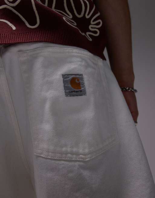 Carhartt WIP Brandon denim jorts in white