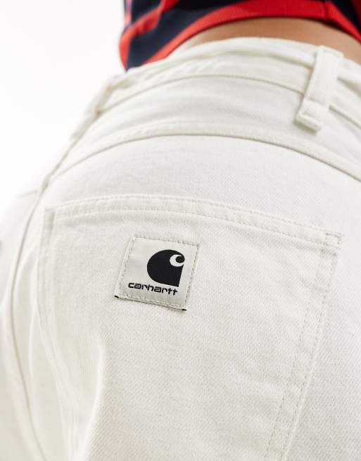 Carhartt WIP - Brandon - Denim short in wit, 3 van 5