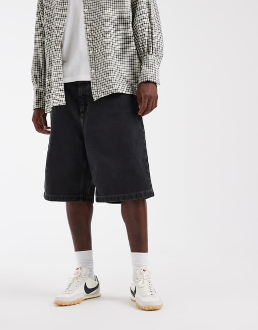 Carhartt WIP Brandon Denim-Shorts in schwarzer Waschung mit lockerem Schnitt, 3 von 5
