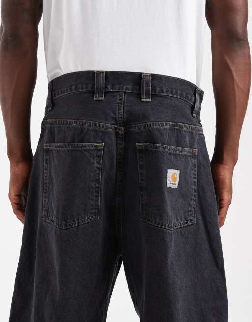 Carhartt WIP Brandon Denim-Shorts in schwarzer Waschung mit lockerem Schnitt, 4 von 5