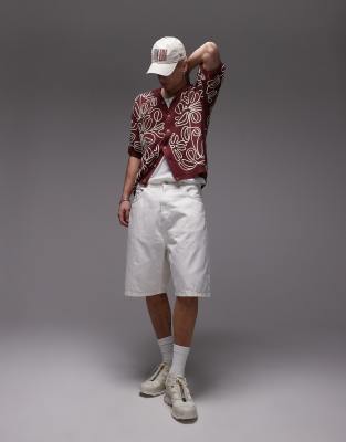 Carhartt Brandon Denim Shorts In White