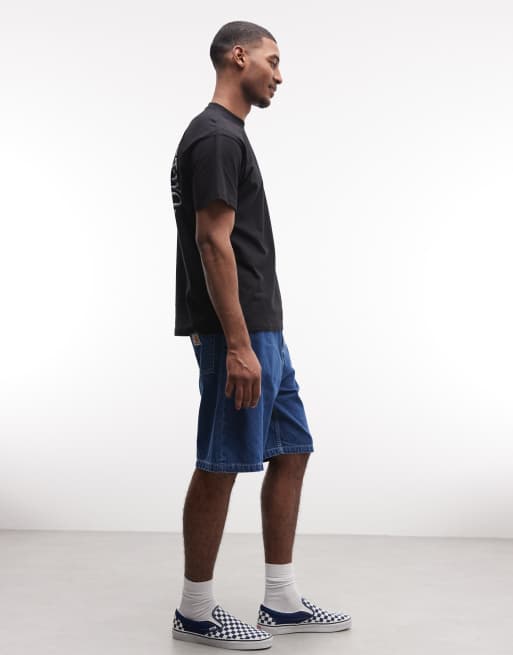 Carhartt WIP Brandon Denim-Shorts mit lockerem Schnitt in mittlerer Waschung Blau, 3 von 5