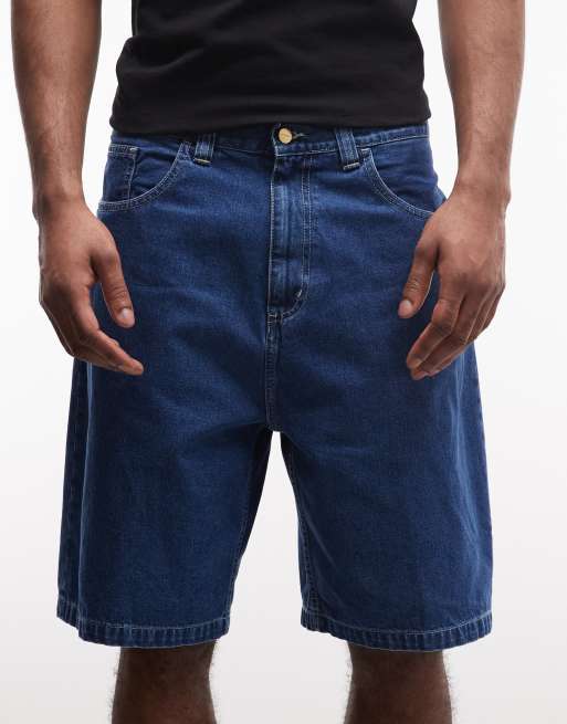 Carhartt WIP Brandon Denim-Shorts mit lockerem Schnitt in mittlerer Waschung Blau, 5 von 5