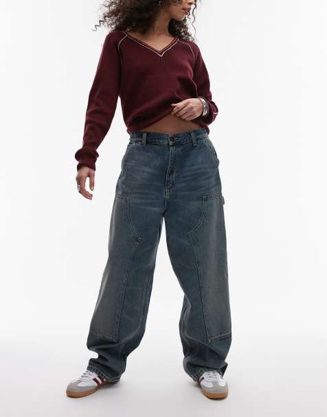 Carhartt WIP brandon double knee jeans in blue - view 1