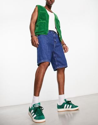 Carhartt WIP Carhartt WIP brandon extra loose fit denim shorts in blue stone wash