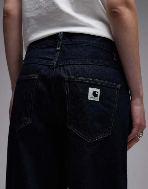 Carhartt WIP – Brandon – Indigoblå, lediga jeans med raka ben, 4 av 5