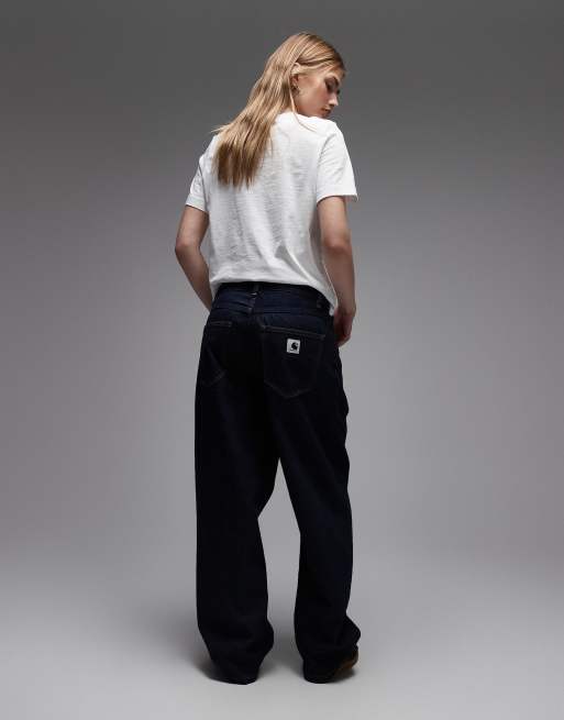 Carhartt WIP - Brandon - Indigoblå løstsiddende jeans med lige ben, 2 af 5