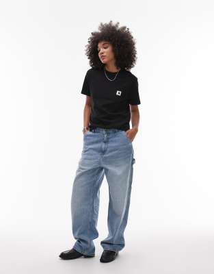 Carhartt WIP - Brandon - Jean ample - Bleu clair délavé - view 1