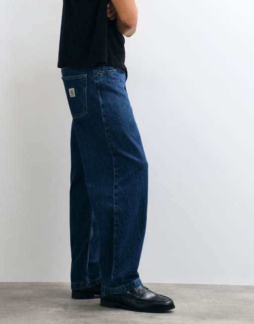 Carhartt WIP Brandon jean baggy coupe droite ample délavé bleu, 2 de 5
