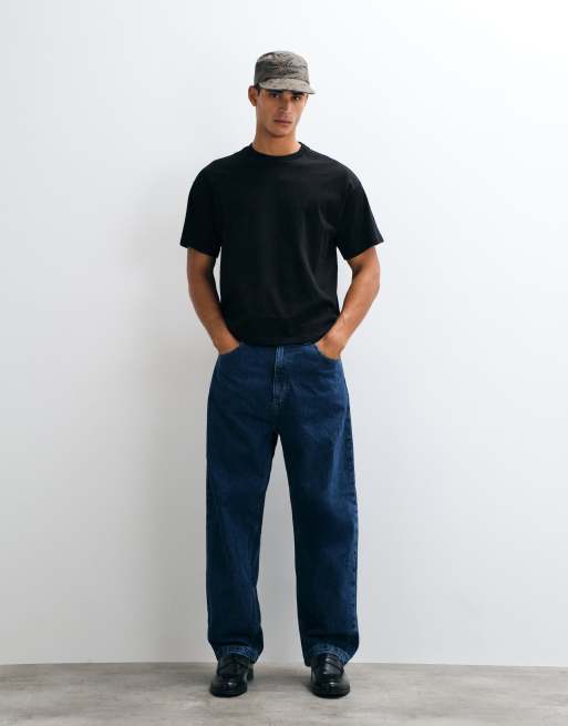 Carhartt WIP Brandon jean baggy coupe droite ample délavé bleu, 4 de 5