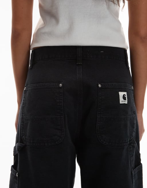 Carhartt WIP - Brandon - Jean droit ample à genoux renforcés avec abrasions - Noir, 5 de 5