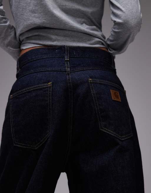 Carhartt WIP - Brandon - Jeans ampi blu, 4 di 5