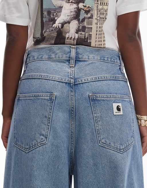 Carhartt WIP - Brandon - Jeans ampi lavaggio candeggiato stone wash, 4 di 5