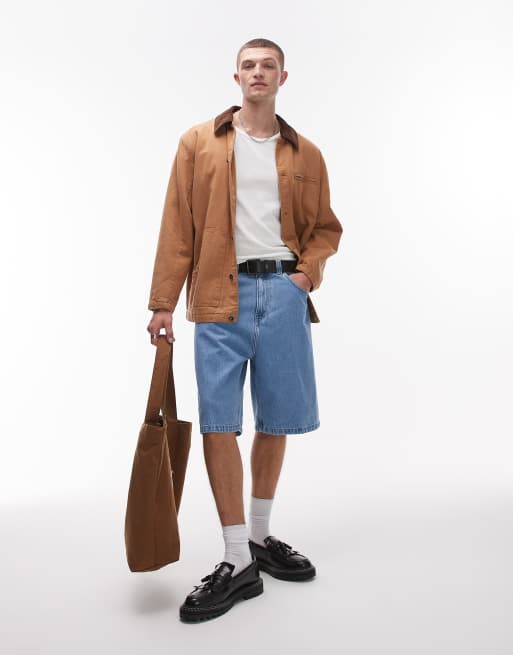 Carhartt WIP – Brandon – Jeans-Jorts in hellblauer Waschung, 4 von 5