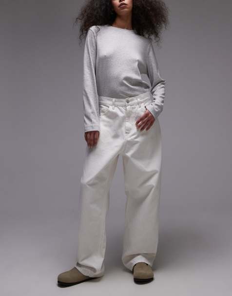 Carhartt WIP - Brandon - Jeans larghi bianchi - view 1