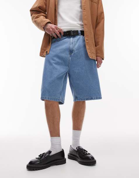 Carhartt WIP - Brandon - Jorts i denim i lys vask - view 1
