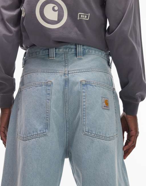 Carhartt WIP – Brandon – Locker geschnittene Jeans in Stonewash-Blau, 4 von 5