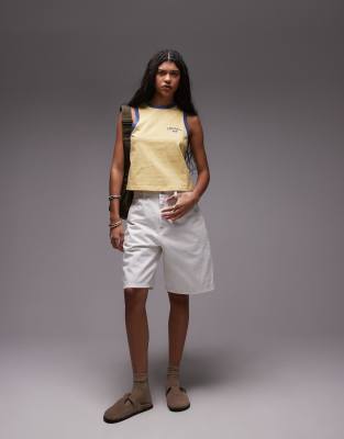 Carhartt WIP - Brandon - Locker geschnittene Jeans-Shorts in Weiß