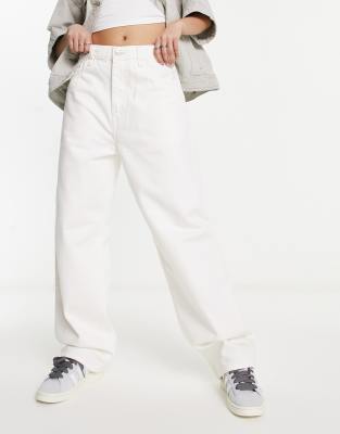 Carhartt WIP - Brandon - Lockere Jeans in Weiß