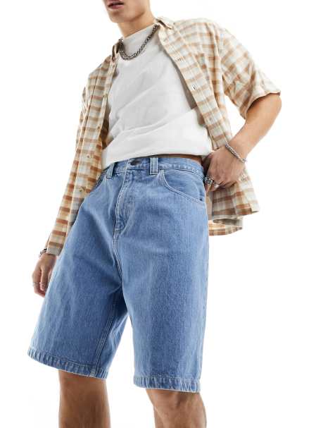 Carhartt WIP brandon loose denim shorts in blue light wash - view 1
