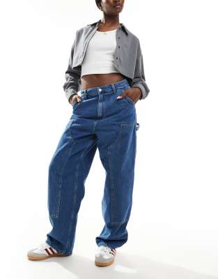 Carhartt WIP Carhartt WIP brandon loose double knee jeans in blue wash